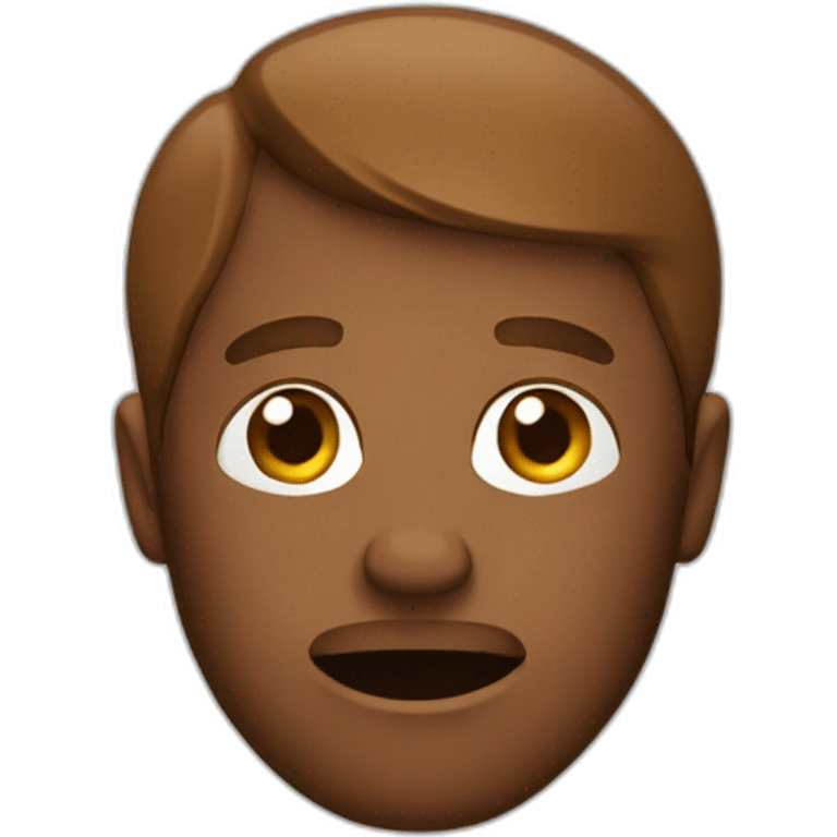 danger in brown emoji