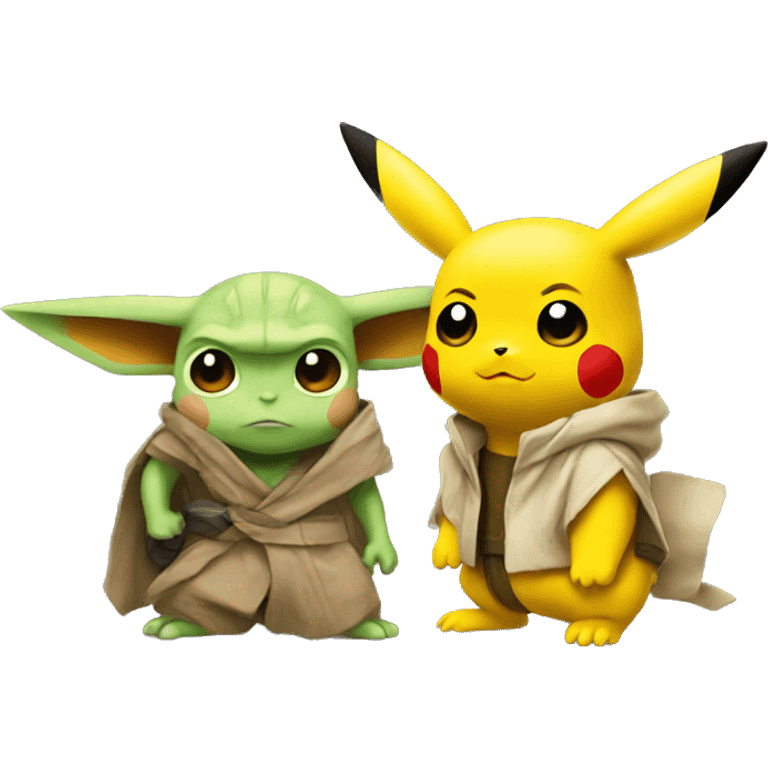 Pikachu with Yoda  emoji