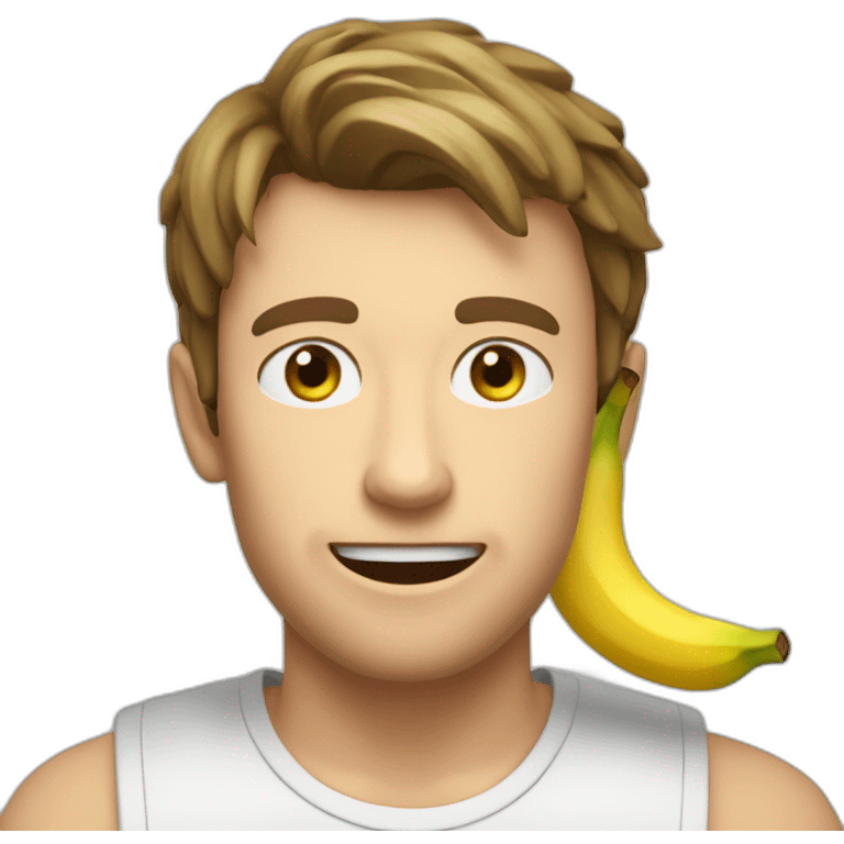 Mr beast qui mange une banane emoji