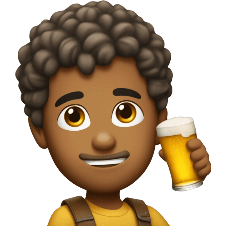 bebe tomando cerveza emoji