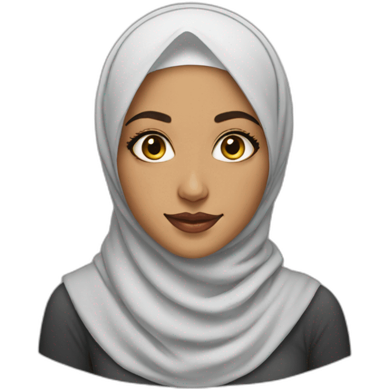 Hijabi face painter emoji