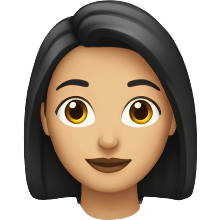 Mujer de pelo crespo y negro emoji