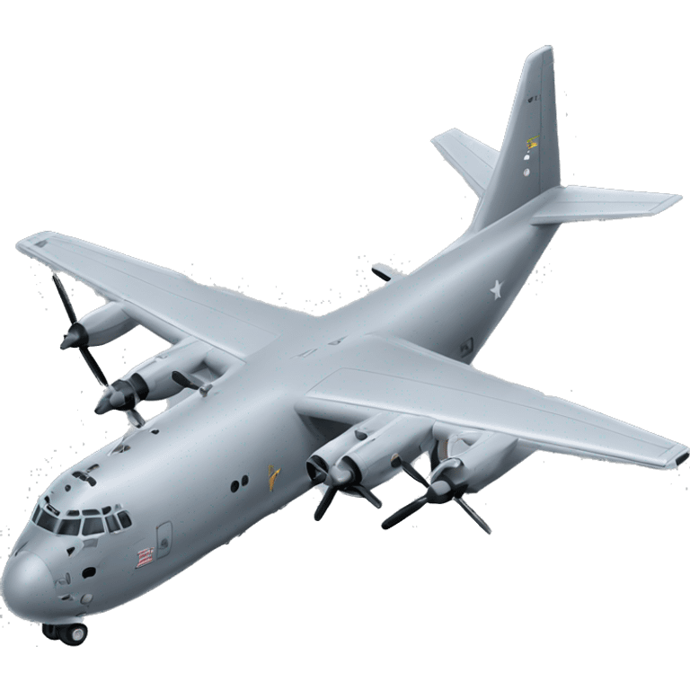 Grey c-130 plane emoji