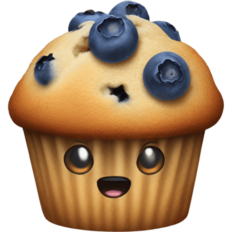 Blueberry muffin emoji