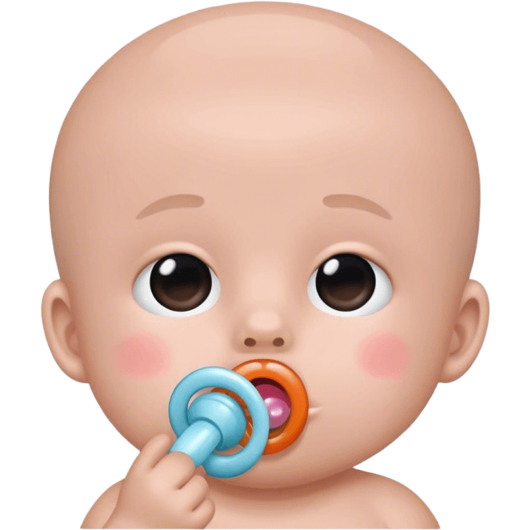 shi using a pacifier  emoji