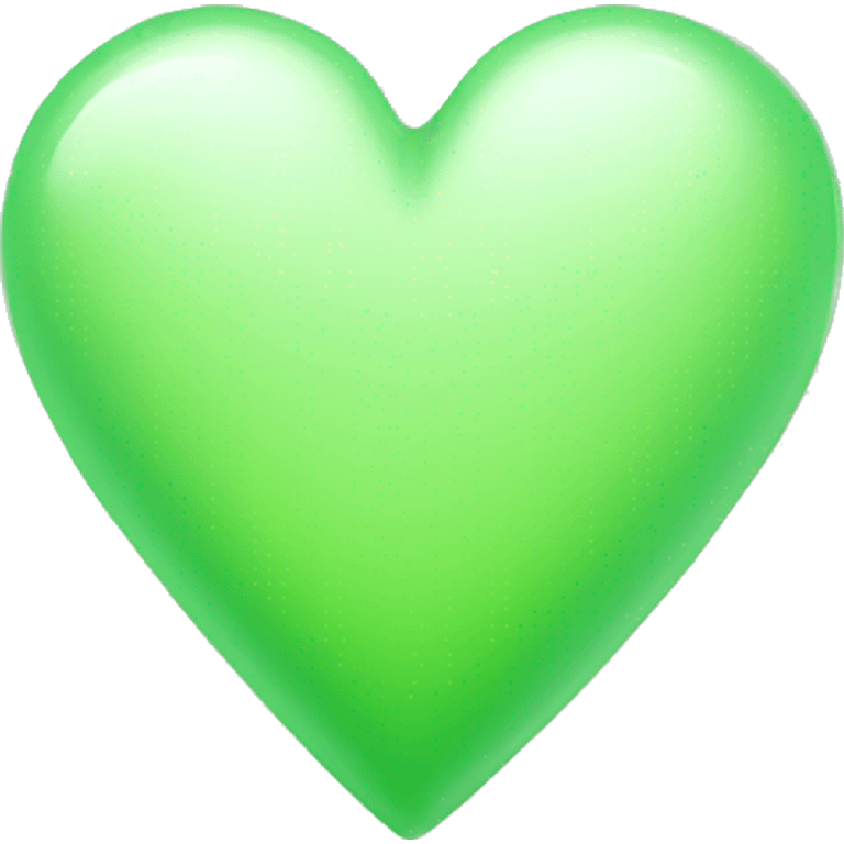 Light Green Heart emoji