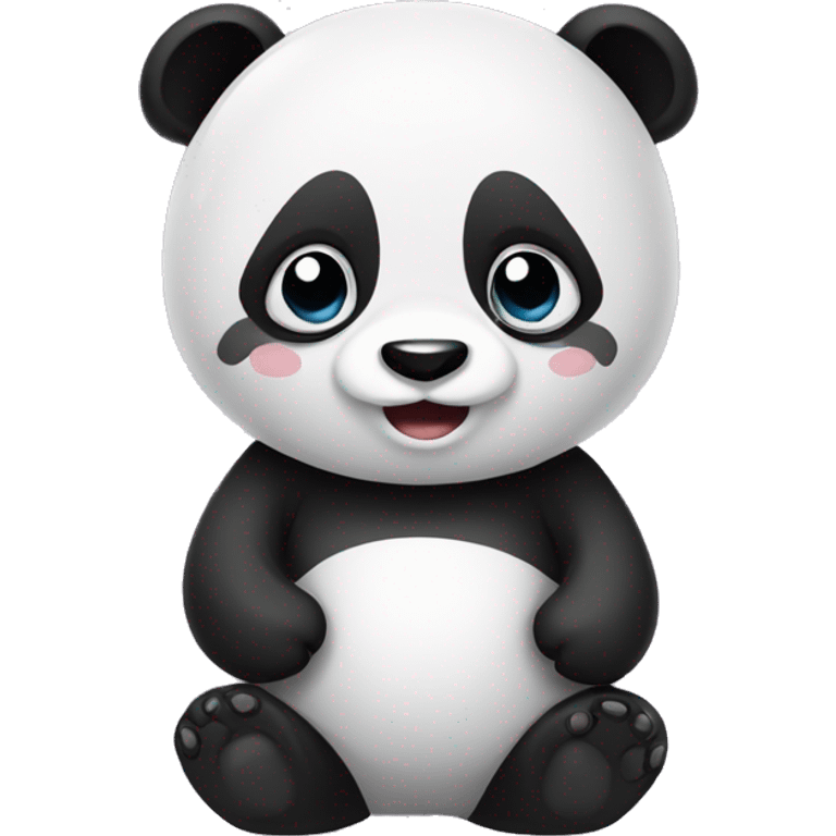 Panda mit Schleife emoji