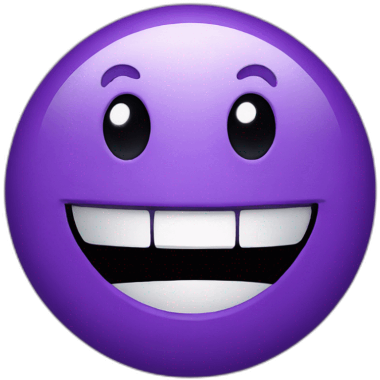 purple surprised smile emoji