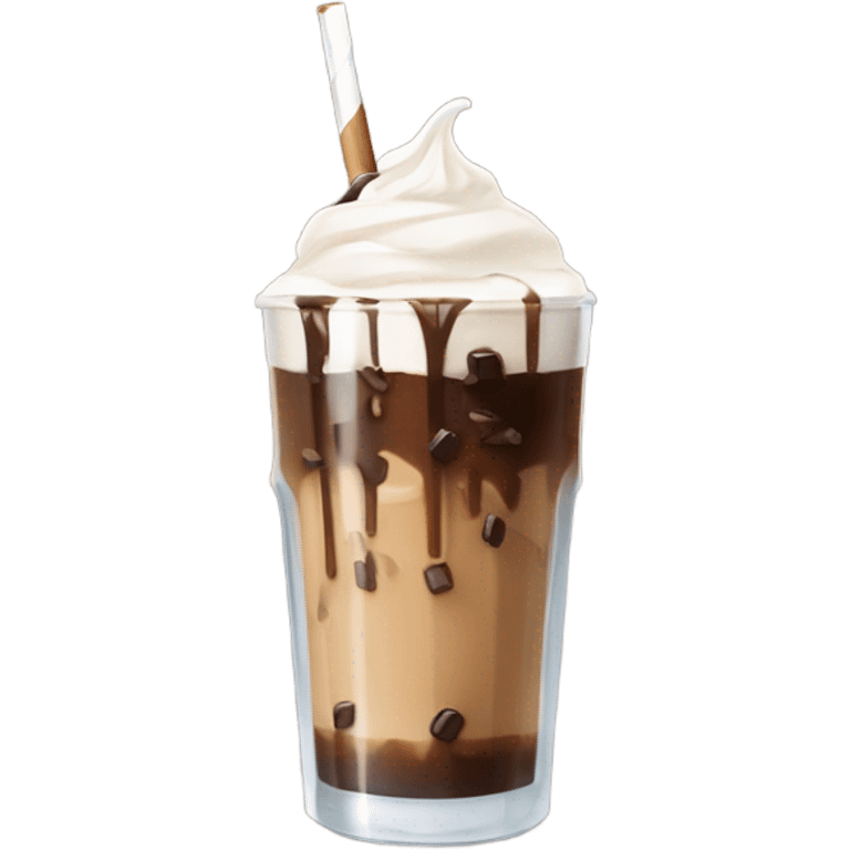 Aesthetic brown iced coffee from starbox emoji