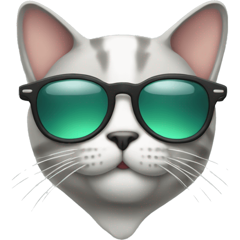 Cat with sunlasses whatsapp emoji emoji