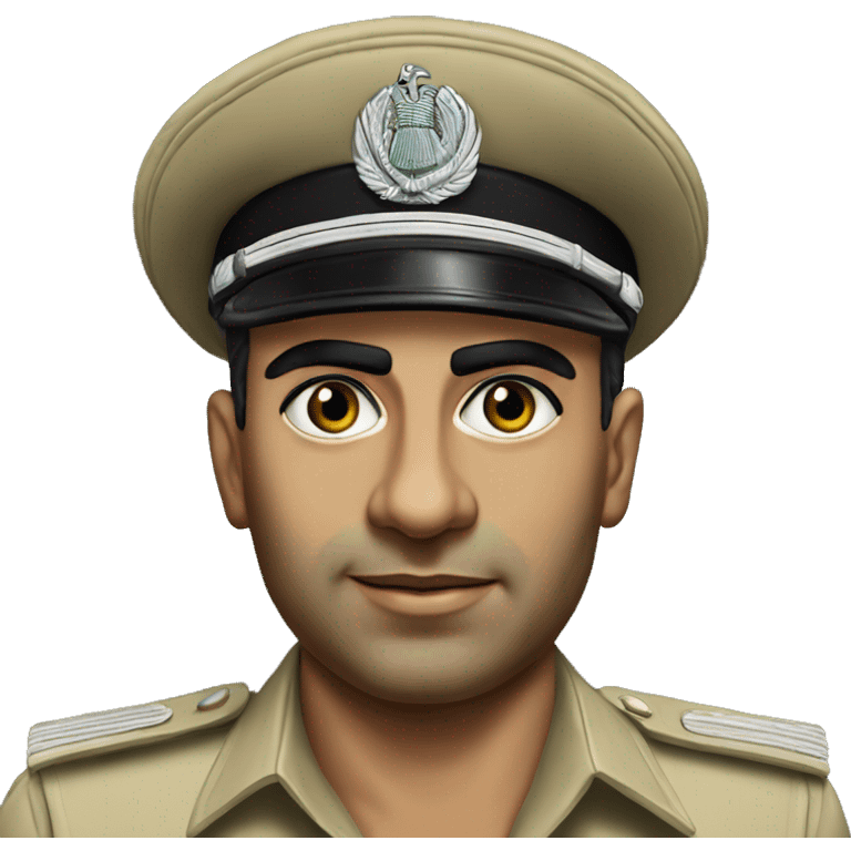 egyptian officer millitary 1970 photorealistic emoji