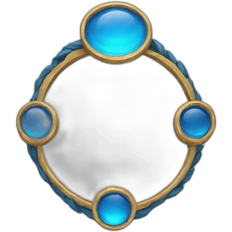 Blue ring circlet emoji