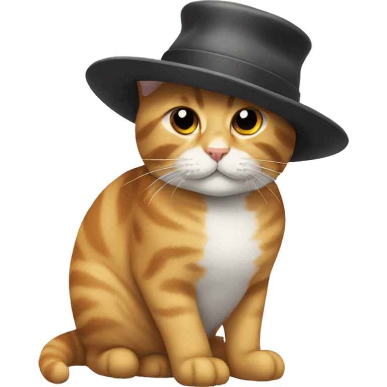 Cat with a hat emoji