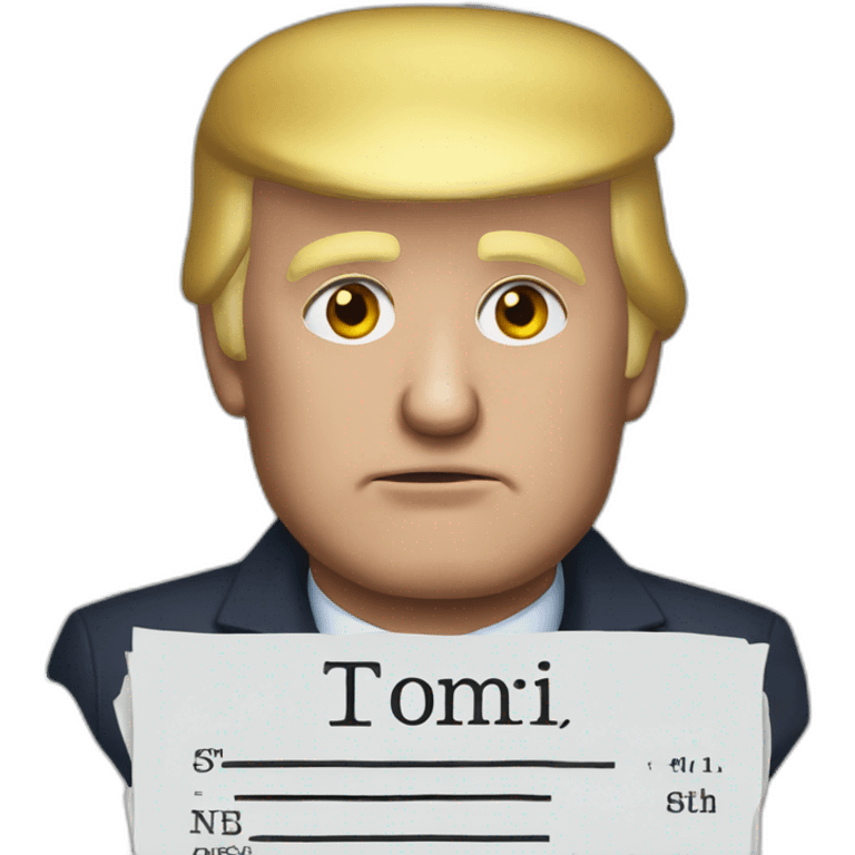 Donald trump mugshot emoji