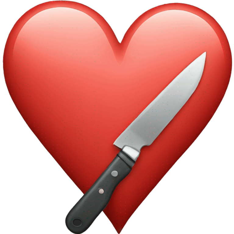  heart with a knife emoji