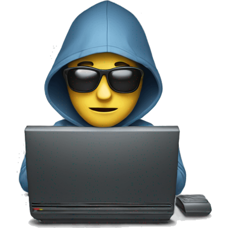 ai hacker with computer emoji