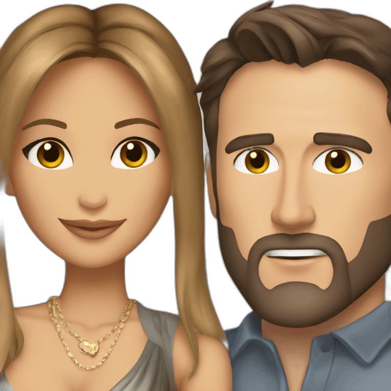 Jennifer Lopez and Ben affleck emoji