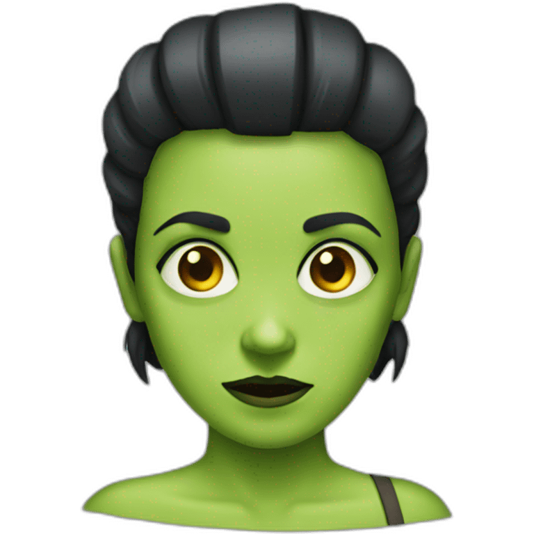 Female frankenstein emoji