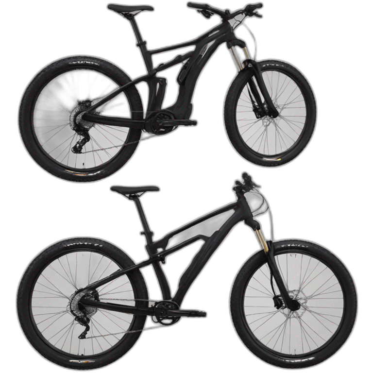 All black steppenwolf typhoon mountain bike emoji