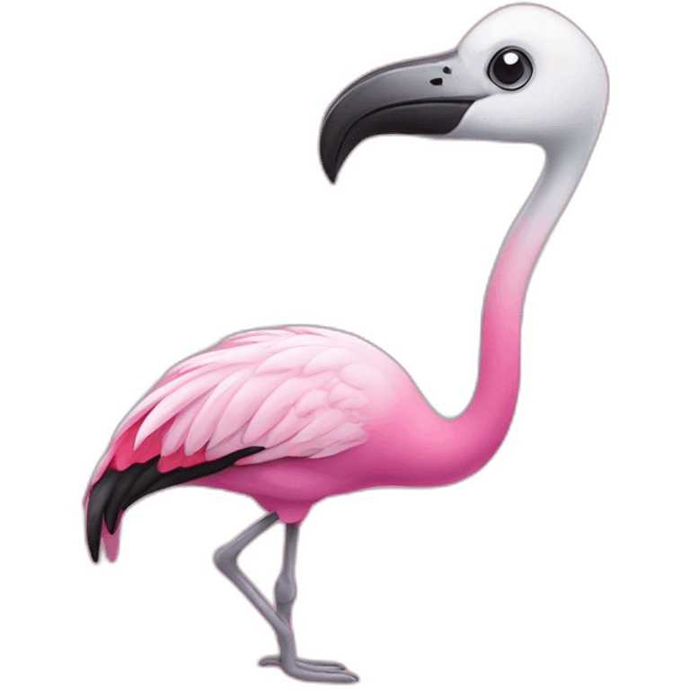 Flamingo et rat emoji