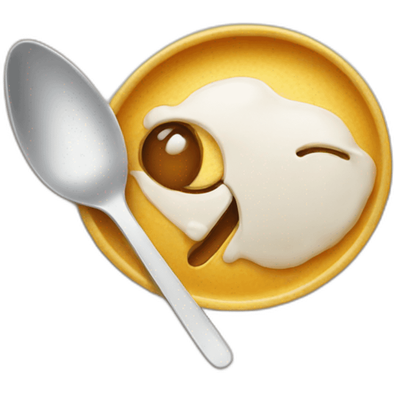 dish ran away with the spoon emoji