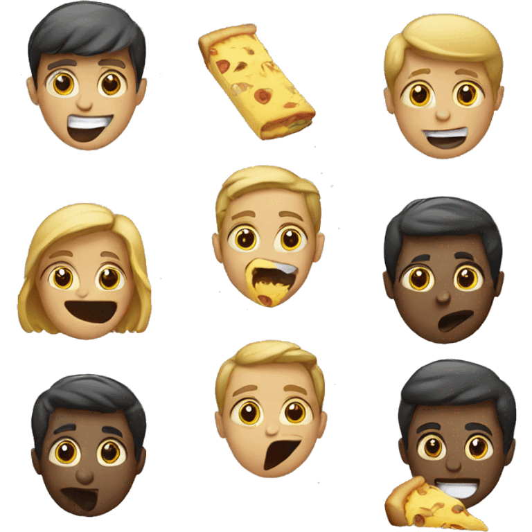 People eating  emoji