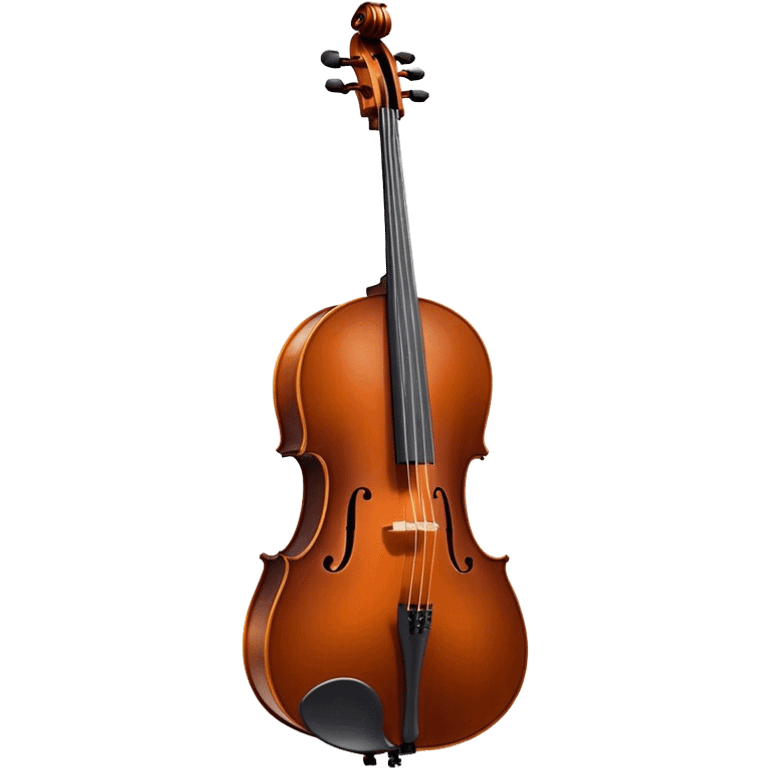 Cinematic Realistic Cello, deep brown polished wood, elegant f-holes creating contrast, warm golden light reflecting off its curves, glowing with depth and a rich musical resonance. emoji