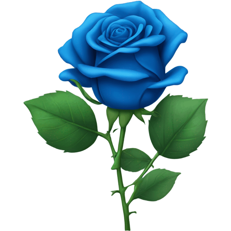 Blue rose emoji