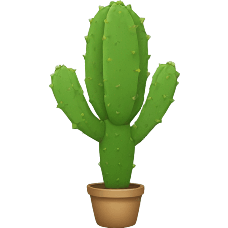 single flat Nopal without pot emoji