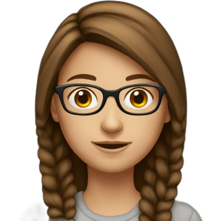 girl-with-brown-hair-and-very-round-glasses emoji