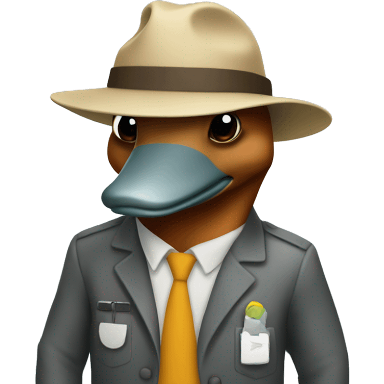 A platypus at work  emoji