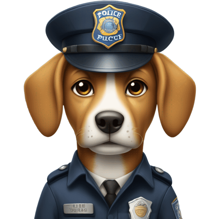 Dog man cop emoji