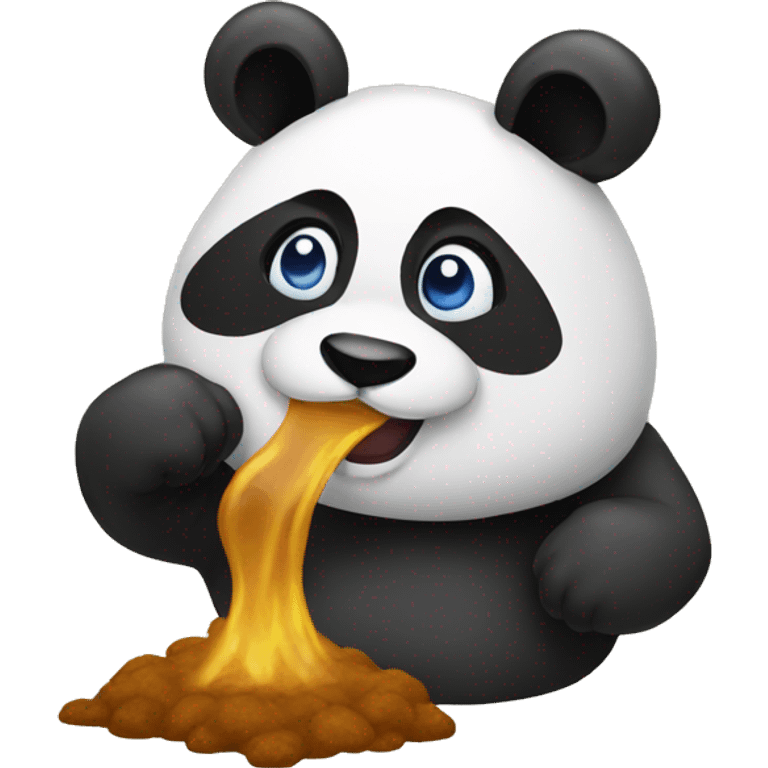 panda poop emoji