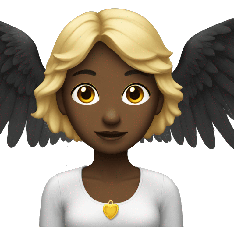 black angel wings emoji