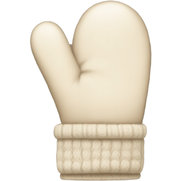 cream colored mittens emoji