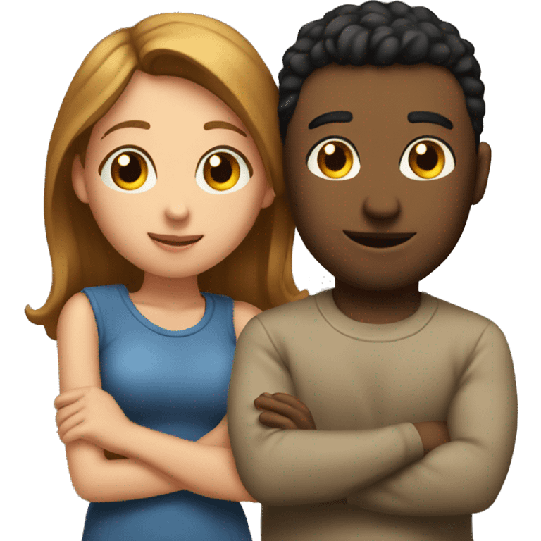 Boyfriend and girlfriend watching Series  emoji