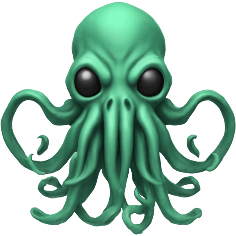 Cthulhu wireframe 3D emoji