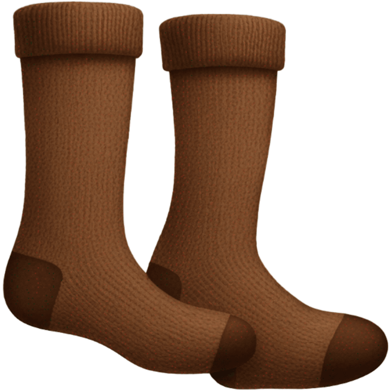 Brown socks emoji