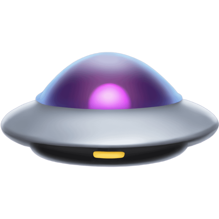 UFO with black Kirby eyes emoji