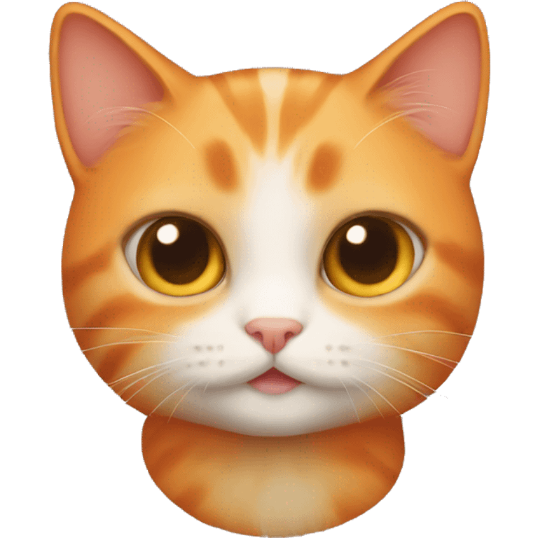 Orange cute cat emoji