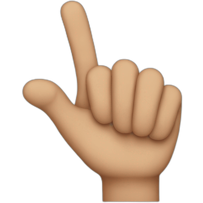 The second finger emoji