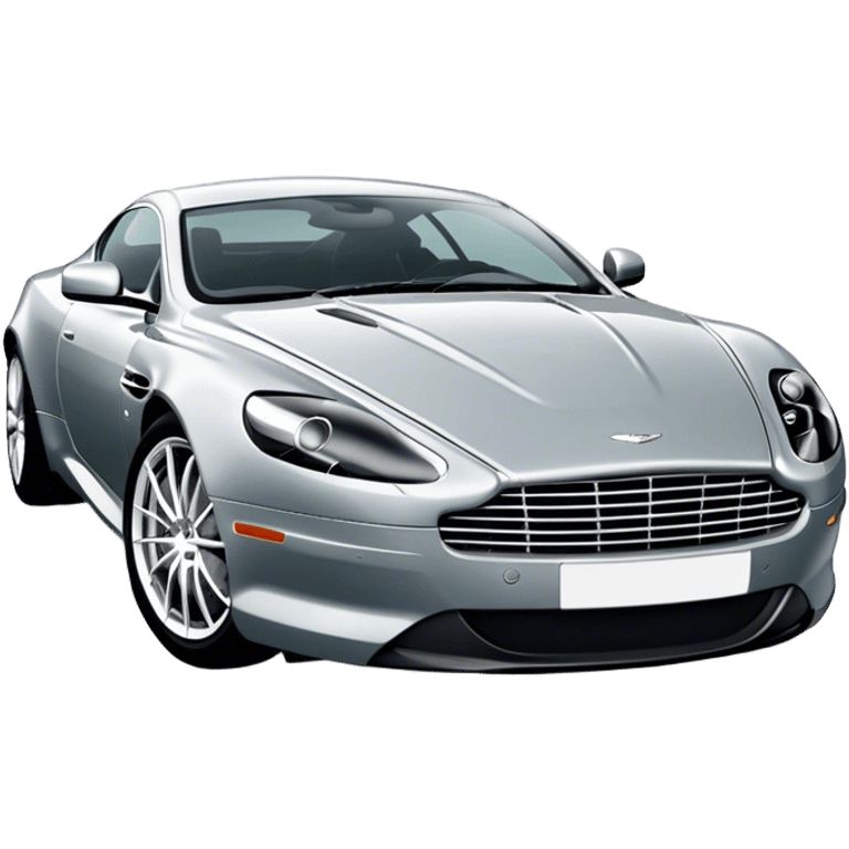 Aston Martin DB9 - Aston Martin (Model Year: 2016) (Iconic colour: Silver) emoji