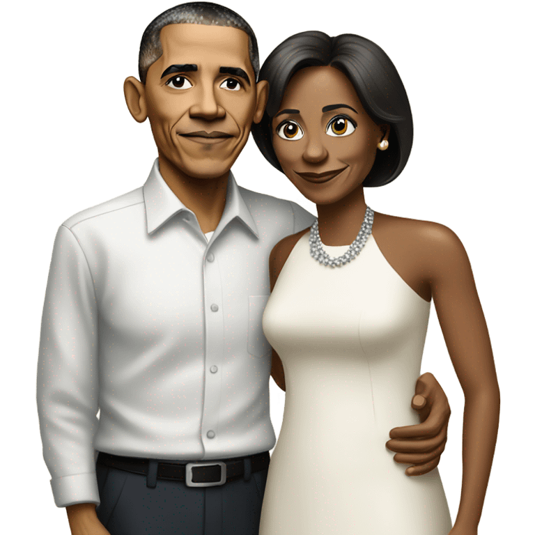 Obama and husband  emoji