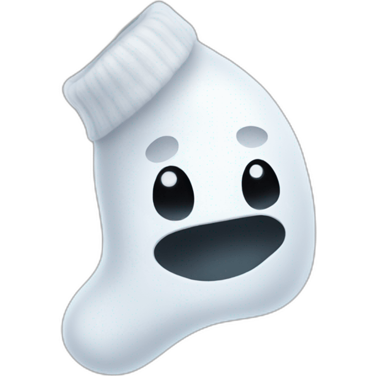 ghost in form of sock emoji