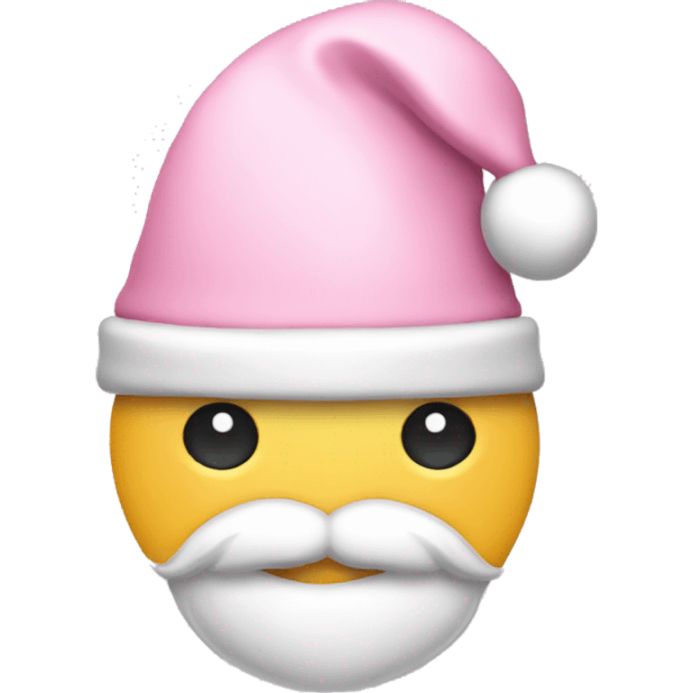 light pink santa hat emoji