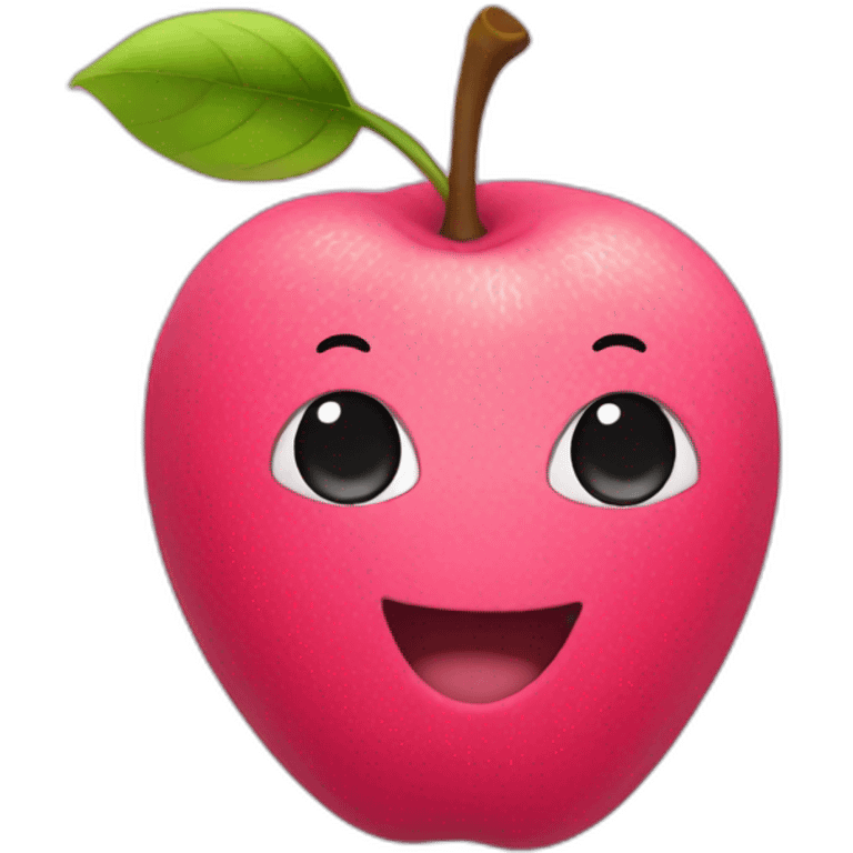 pink fruit emoji