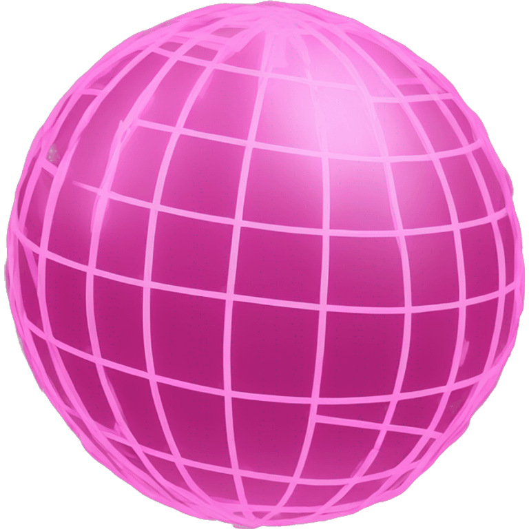 Pink connected network globe   emoji