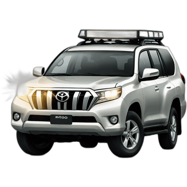 Toyota Prado High beams on emoji