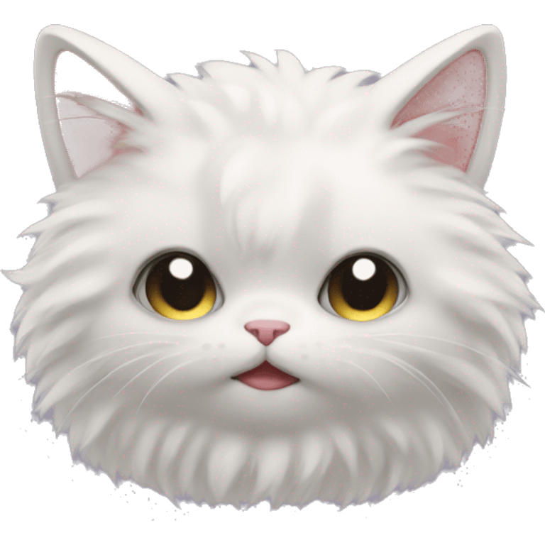 fluffy cute kitty emoji