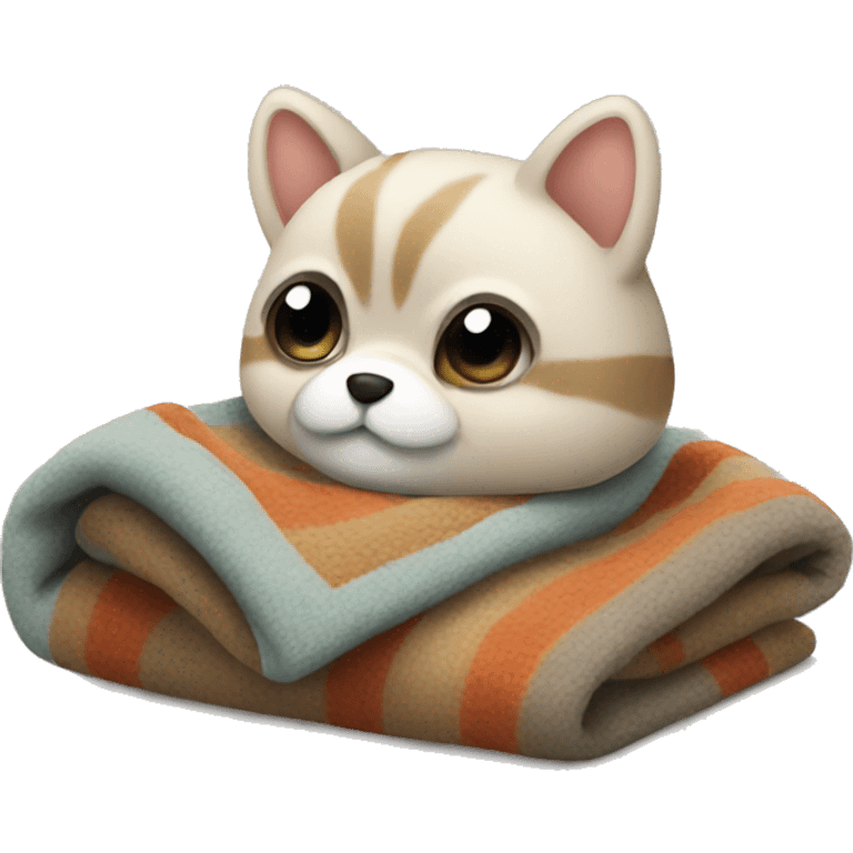 Cozy blanket emoji